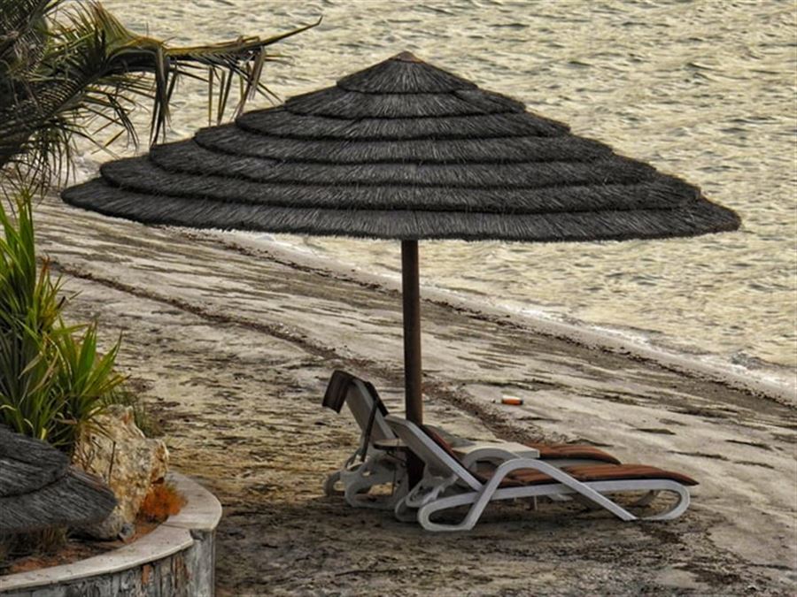 Elegant og flot solseng i plast